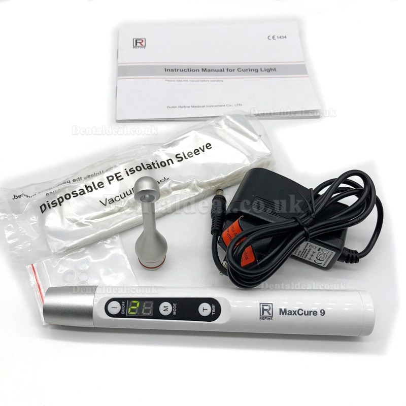 Refine MaxCure9 Coreless Dental LED Curing Lampe Broad-spectrum Curing Light